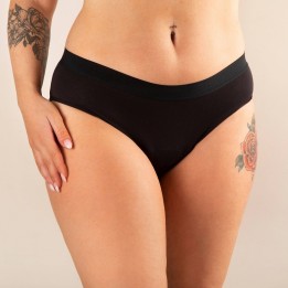 Culotte menstruelle Léa noire, vue de face